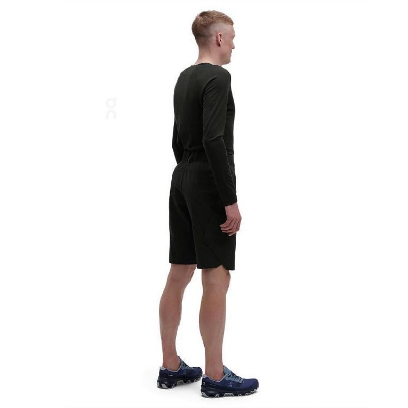 On Cloud Explorer Miesten Shortsit Mustat | FI_ON8091