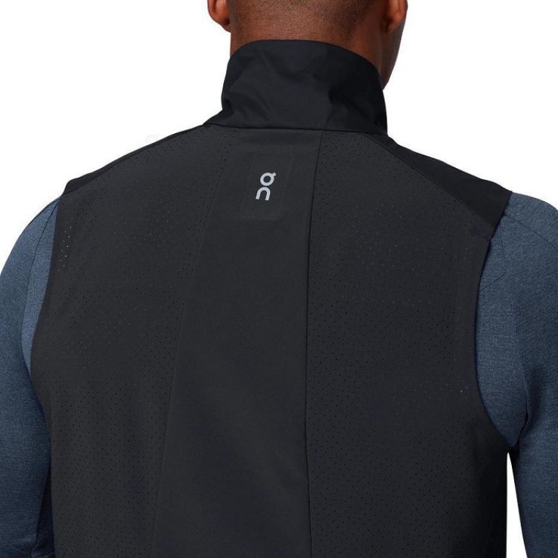 On Cloud Weather Vest Miesten Takit Mustat | FI_ON9068